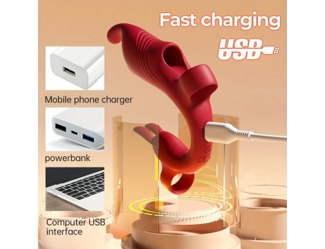 Masażer palcowy punktu G B Series Cute silikonowy USB - 18