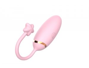 Jajko wibrujące z aplikacją B Series Cute silikonowe 8 cm