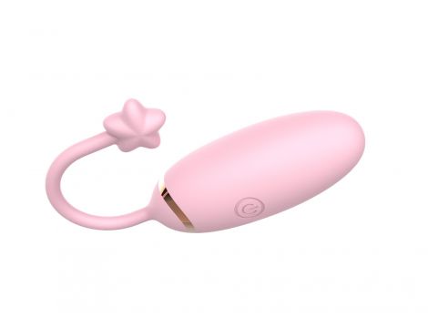 Jajko wibrujące z aplikacją B Series Cute silikonowe 8 cm - 2