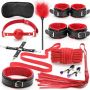 Fetish Fever - Bondage Set - 10 pieces - Red/Black - 3