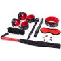 Fetish Fever - Bondage Set - 9 pieces - Red/Black - 4