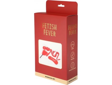 Fetish Fever - Bondage Set - 5 pieces - Red