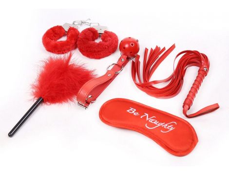 Fetish Fever - Bondage Set - 5 pieces - Red - 3