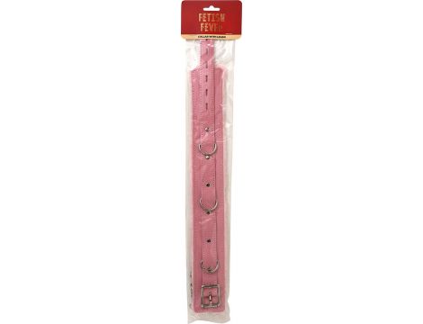Fetish Fever - Collar with leash - Pink - 3