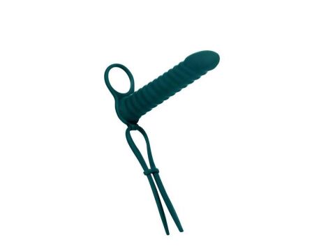 Strap-on silikonowy Pure Rori zielony Lola Games 16 cm z wibracją - 4