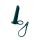 Strap-on silikonowy Pure Rori zielony Lola Games 16 cm z wibracją
