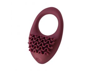 Pierścień wibrujący Pure Passion Stellar silikonowy czerwony 7,5 cm