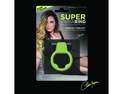 Pierścień wibrujący fosforyzujący Clara Morgane silikonowy - 3