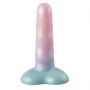 Dildo Unicorn Mini Flow silikonowe spiralne z brokatem - 3