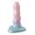 Dildo Unicorn Mini Flow silikonowe spiralne z brokatem