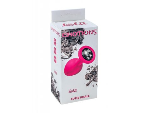 Plug-Anal Emotions Cutie Small Pink black crystal - 3