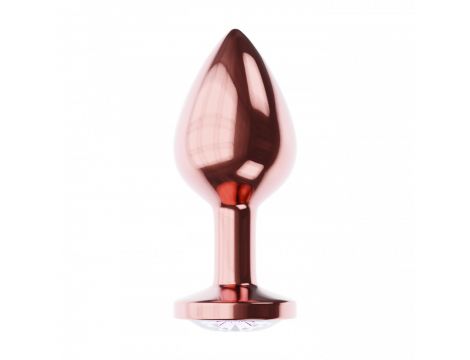 Plug-Butt Plug Diamond Moonstone Shine S Rose Gold