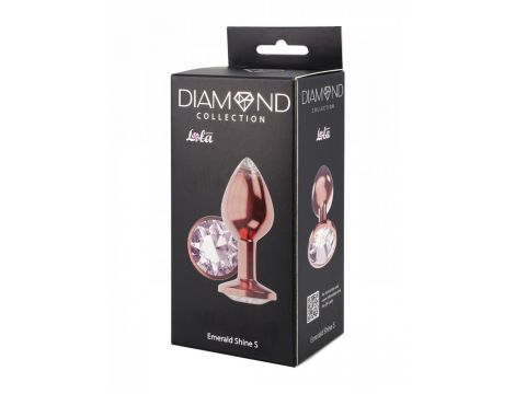 Plug-Butt Plug Diamond Moonstone Shine S Rose Gold - 4