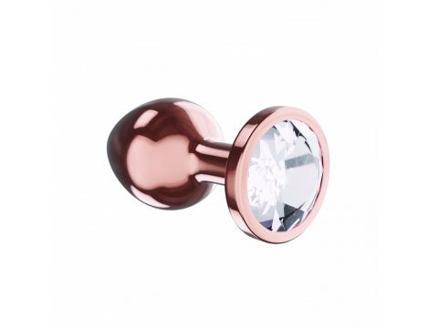 Plug-Butt Plug Diamond Moonstone Shine S Rose Gold - 2