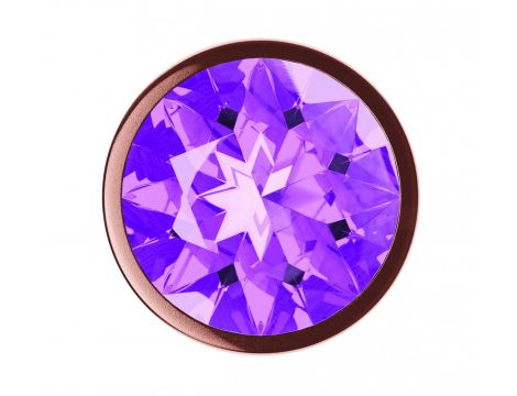 Plug-Butt Plug Diamond Amethyst Shine S Rose Gold - 4