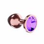 Plug-Butt Plug Diamond Amethyst Shine S Rose Gold - 4