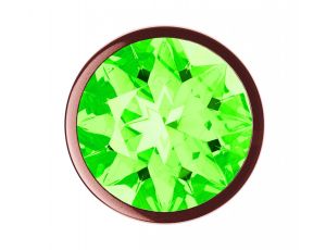 Plug-Butt Plug Diamond Emerald Shine S Rose Gold
