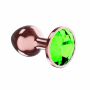 Plug-Butt Plug Diamond Emerald Shine S Rose Gold - 6
