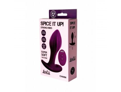 Double Silicone Vibrating Anal Plug Spice it Up Charm - 2