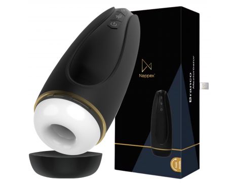 Masturbator - Nappex™ Branco Black - Premium Mastubators (10 Languages - 9