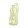 Podwójne dildo perłowe Pearl realistyczne z przyssawką 17 cm - 3