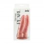 Podwójne dildo perłowe Pearl różowe z przyssawką 17 cm - 2