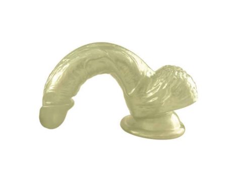 Dildo żelowe perłowe Pearl złote 20,5 cm - 3