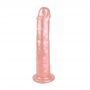 Dildo żelowe perłowe Pearl różowe 20 cm - 3