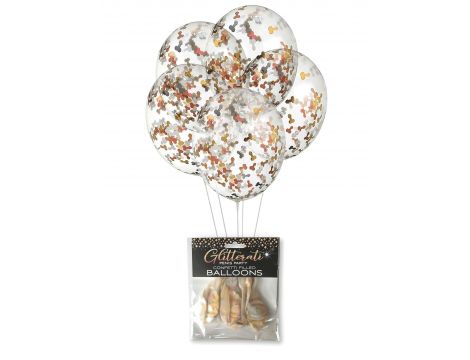 Balony Glitterati z penisowym konfetti 5 sztuk - 2