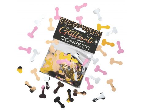 Konfetti penisowe Glitterati metaliczne 85 g