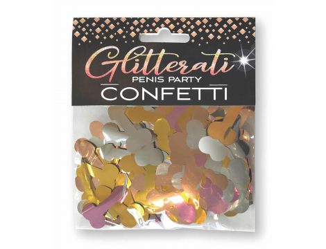 Konfetti penisowe Glitterati metaliczne 85 g - 2