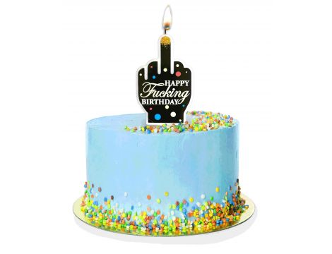 Świeczka urodzinowa Happy Fucking Birthday 10 cm