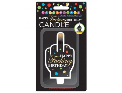 Świeczka urodzinowa Happy Fucking Birthday 10 cm - 2