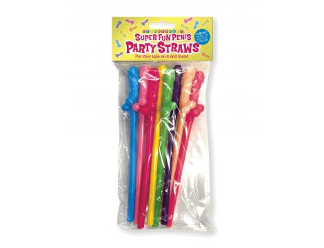 Super Fun Penis, Multicolor Straws - 2
