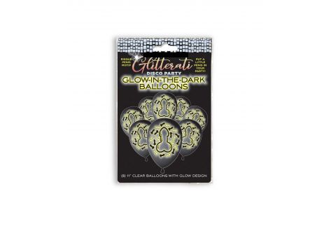 Balony świecące w ciemności Glitterati Disco Glow 8 szt
