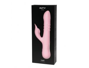Wibrator króliczek INTY Toys Flirt różowy silikonowy USB 24 cm wodoodporny