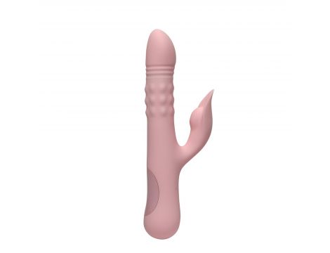 Wibrator króliczek INTY Toys Flirt różowy silikonowy USB 24 cm wodoodporny - 3
