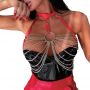 Uprząż z metalowym kółkiem Pure Lust Benet czerwona - 2