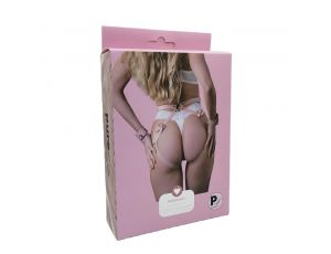 Uprząż BDSM z opaskami Pure Lust Marie różowa