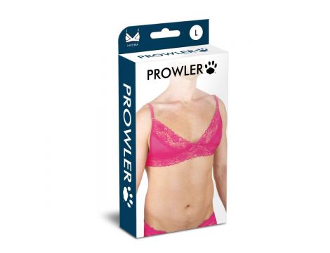 Biustonosz koronkowy Prowler różowy M - 3