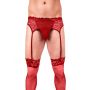 Pas do pończoch Prowler Red Lace koronka Small - 2