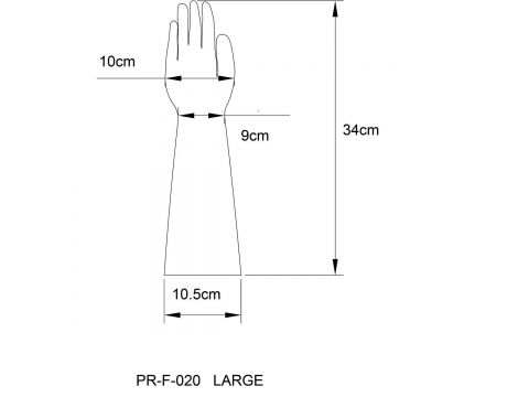 Prowler RED Latex Gloves Large - 3