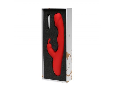 Wibrator króliczek Rouge Velvet silikonowy USB 10 trybów - 2