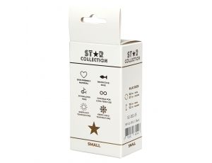 Silikonowy korek analny Star Collection S 7 cm różowy