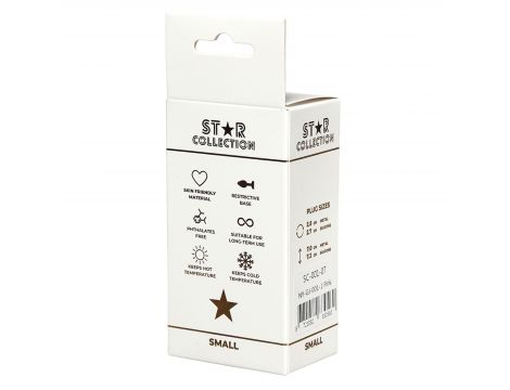 Korek analny silikonowy Star Collection S różowy 7 cm - 2
