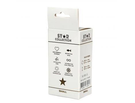 Korek analny silikonowy fioletowy S Star Collection z kryształem 7cm
