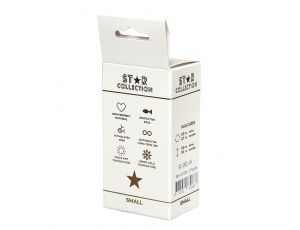 Korek analny silikonowy Star Collection fioletowy z kamieniem S 7cm