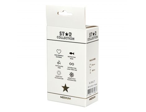 Star Collection - Fioletowy Silikonowy Korek Analny M z Różowym Kamieniem - 2