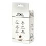 Czarny silikonowy korek analny Star Collection L z różowym kamieniem 10cm - 3
