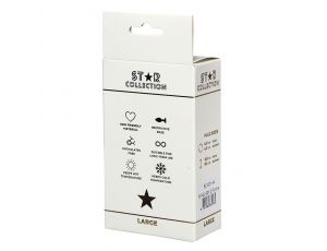 Korek analny silikonowy Star Collection fioletowy z kamieniem L 10 cm